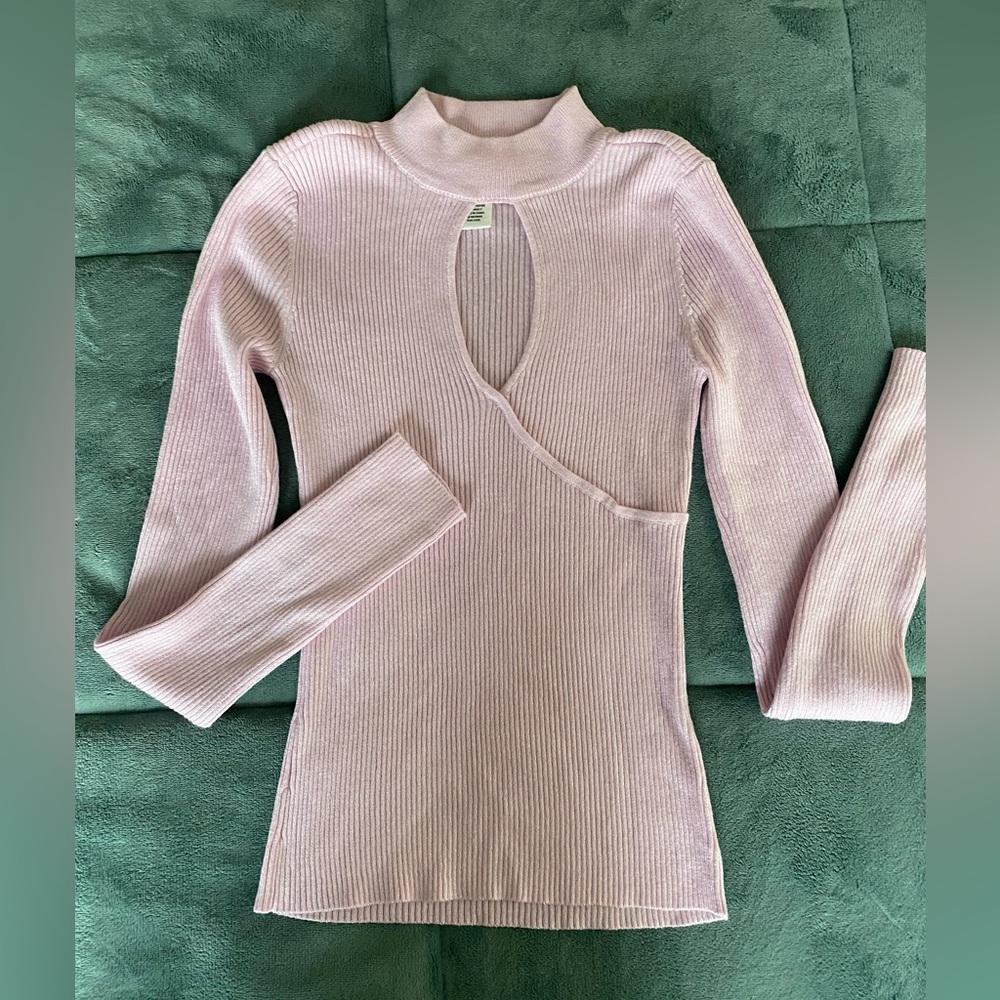 Light pink sweater light material size Sm